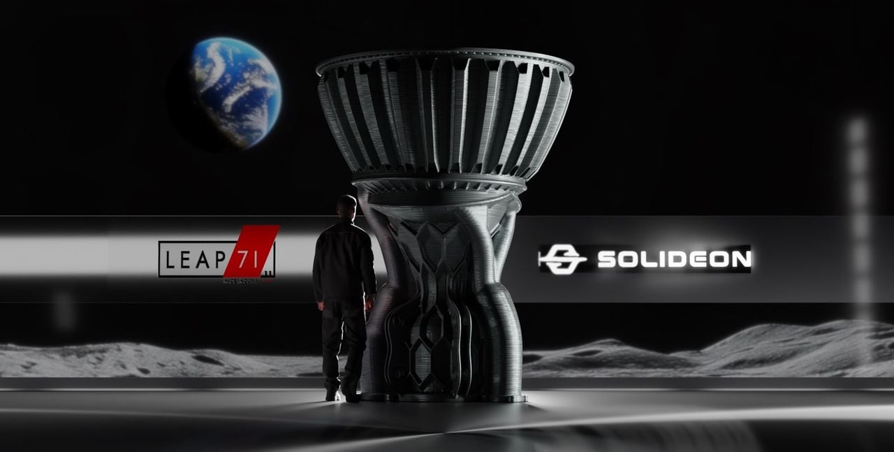 Leap71 and Solideon Partner to Develop Large-Scale Metal 3D Printer for Space Manufacturing